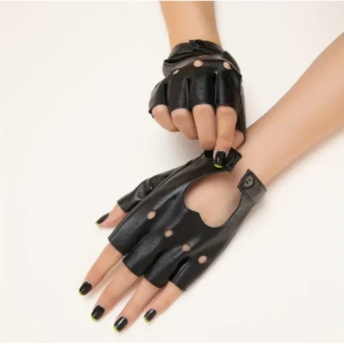 دستکش چرمی قلبی