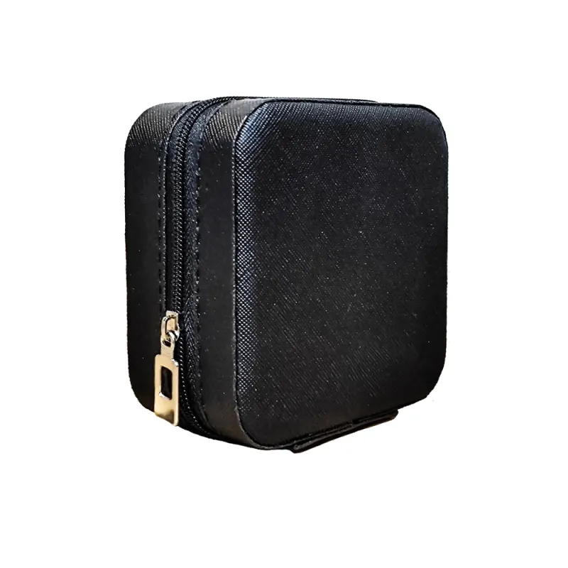 جعبه زیورآلات مربعی رنگ مشکی