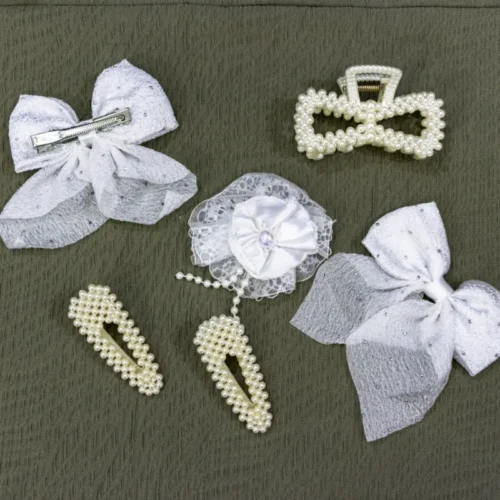 پک شش تایی گیره سر و کیلیپس عروس Fn1