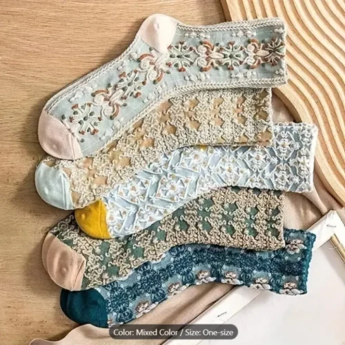 پک 5تایی جوراب فانتزی طرح دار