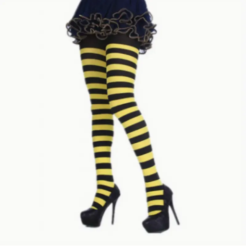 جوراب شلواری راه راه