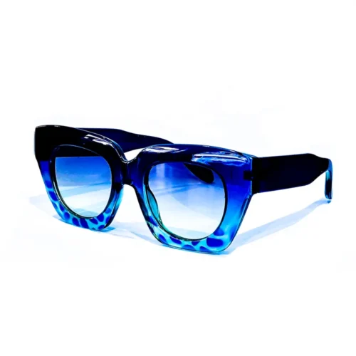 عینک پلنگی آبی