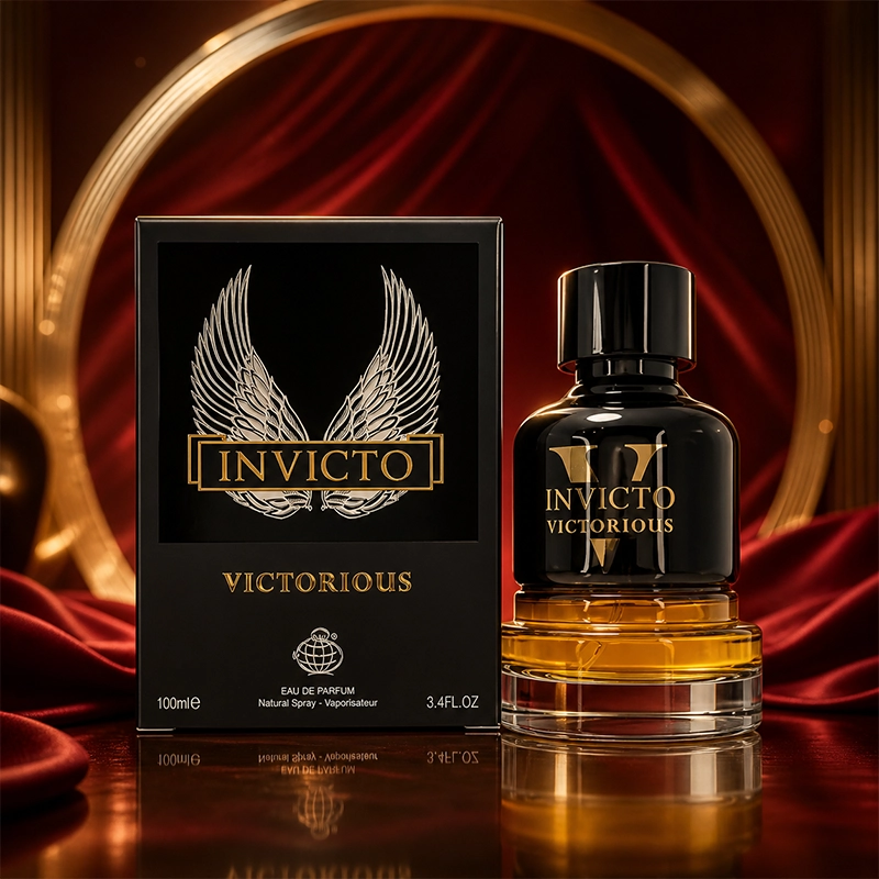 ادکلن Invicto Victorious 100 میل با جعبه مشکی و بال طلایی