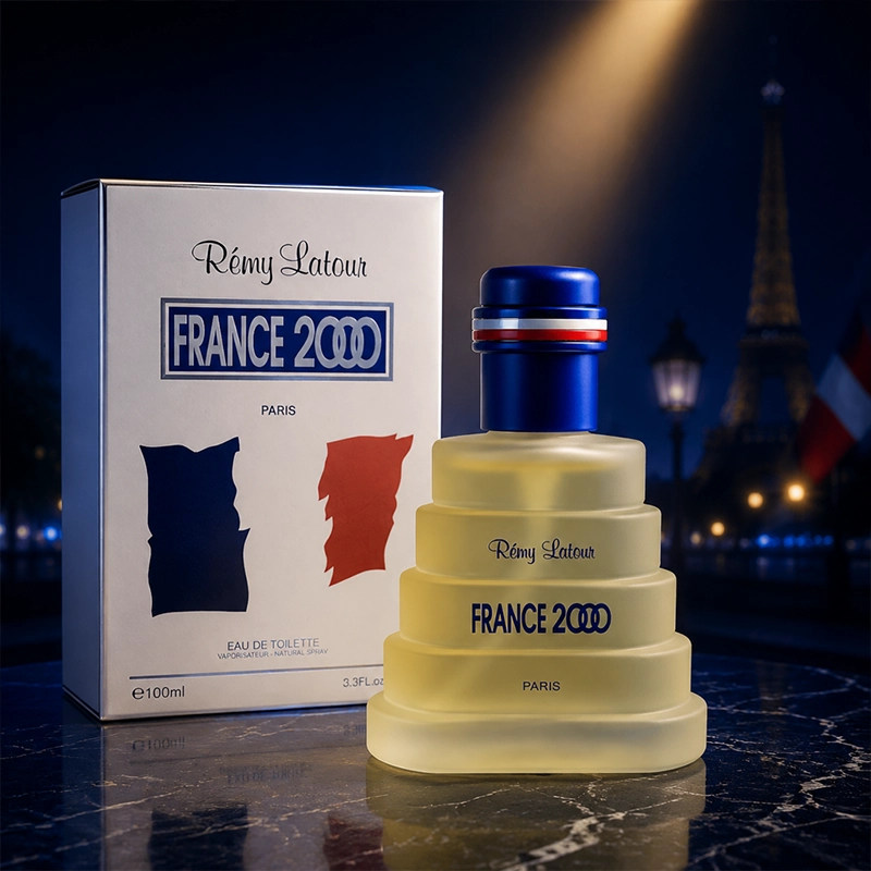 ادوتویلت مردانه France 2000 رمی لاتور با بطری چندطبقه و درپوش آبی
